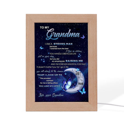 I'M A Strong Man Frame Lamp, Mother's Day Night Light, Best Mom Ever, Gift For Mom