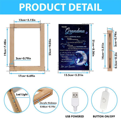 I'M A Strong Man Frame Lamp, Mother's Day Night Light, Best Mom Ever, Gift For Mom