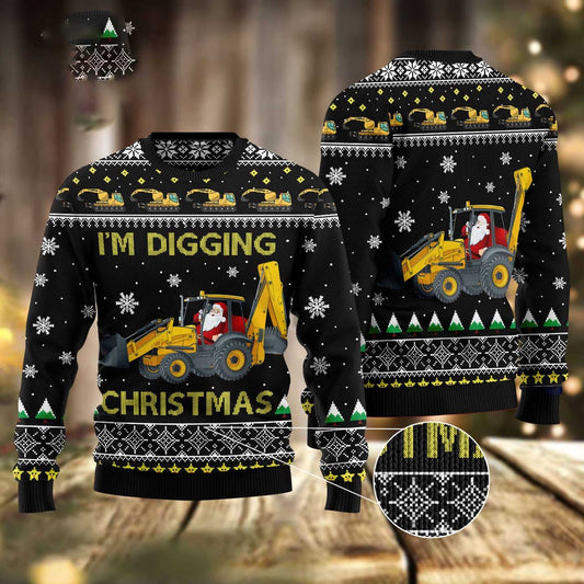 I'M Digging Christmas Ugly Christmas Sweater, Funny Xmas Sweater, Sweater Xmas