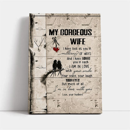 I'M In Love With You Canvas, Mother's Day Canvas Art, Gift For Mom, Birthday Gift, Mother's Day Wall Art