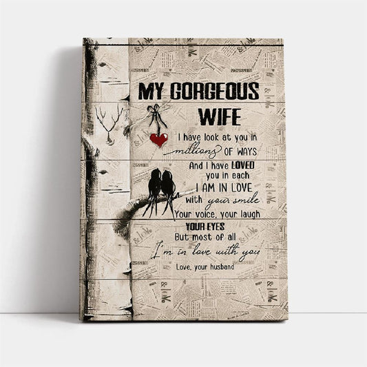 I'M In Love With You Canvas, Mother's Day Canvas Art, Gift For Mom, Birthday Gift, Mother's Day Wall Art