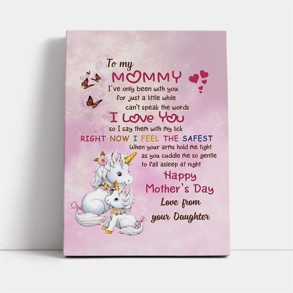 I Say Them With My Lick Canvas, Mother's Day Canvas Art, Gift For Mom, Birthday Gift, Mother's Day Wall Art