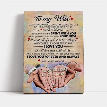 I Want All My Last To Be With You Canvas, Mother's Day Canvas Art, Gift For Mom, Birthday Gift, Mother's Day Wall Art