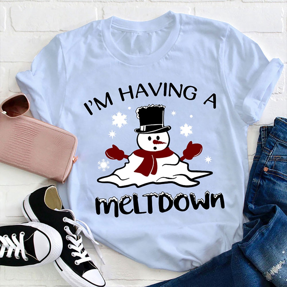 I'm Having A Meltdown T Shirt, Merry T Shirt, Unisex Christmas Shirts
