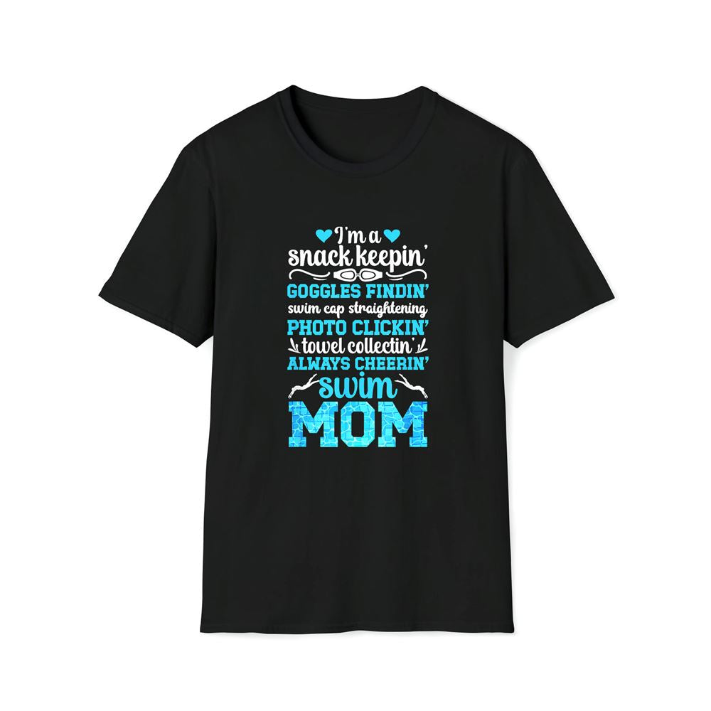 Im A Swim Mom Of A Swimmer Mom Swimming Mother Swim Mama Premium T Shirt, Mother's Day Premium T Shirt, Mother's Day Gift, Mom Shirt