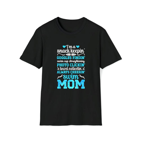 Im A Swim Mom Of A Swimmer Mom Swimming Mother Swim Mama Premium T Shirt, Mother's Day Premium T Shirt, Mother's Day Gift, Mom Shirt
