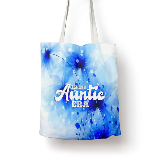 In My Auntie Era Baby Announcement For Aunt Mothers Day Tote Bag, Women Tote Bag, Canvas Tote Bag, Printed Tote Bag