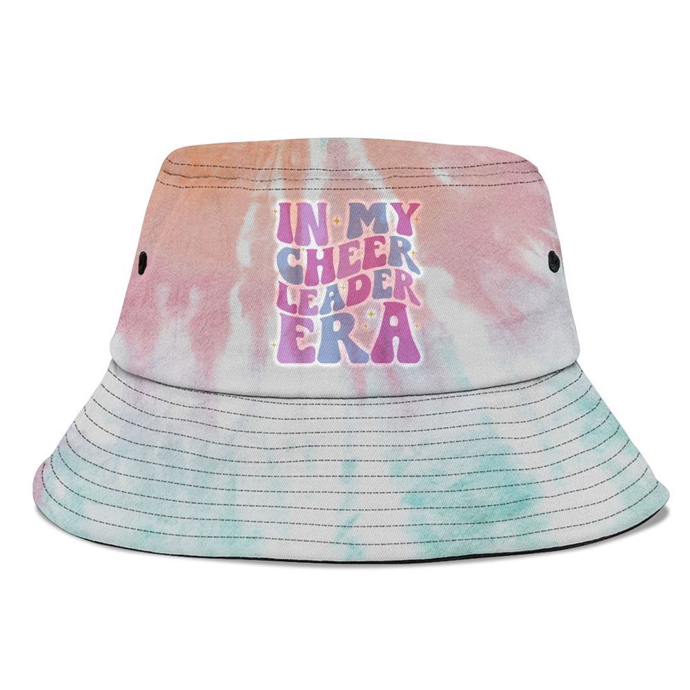 In My Cheer Leader Era Cheerleading Women Girls Boys Teens Bucket Hat, Mother's Day Bucker Hat, Tie Dye Bucket Hat, Women's Sun Hats