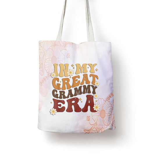 In My Grammy Era Baby Announcement Grandma Mothers Day Tote Bag, Women Tote Bag, Canvas Tote Bag, Printed Tote Bag