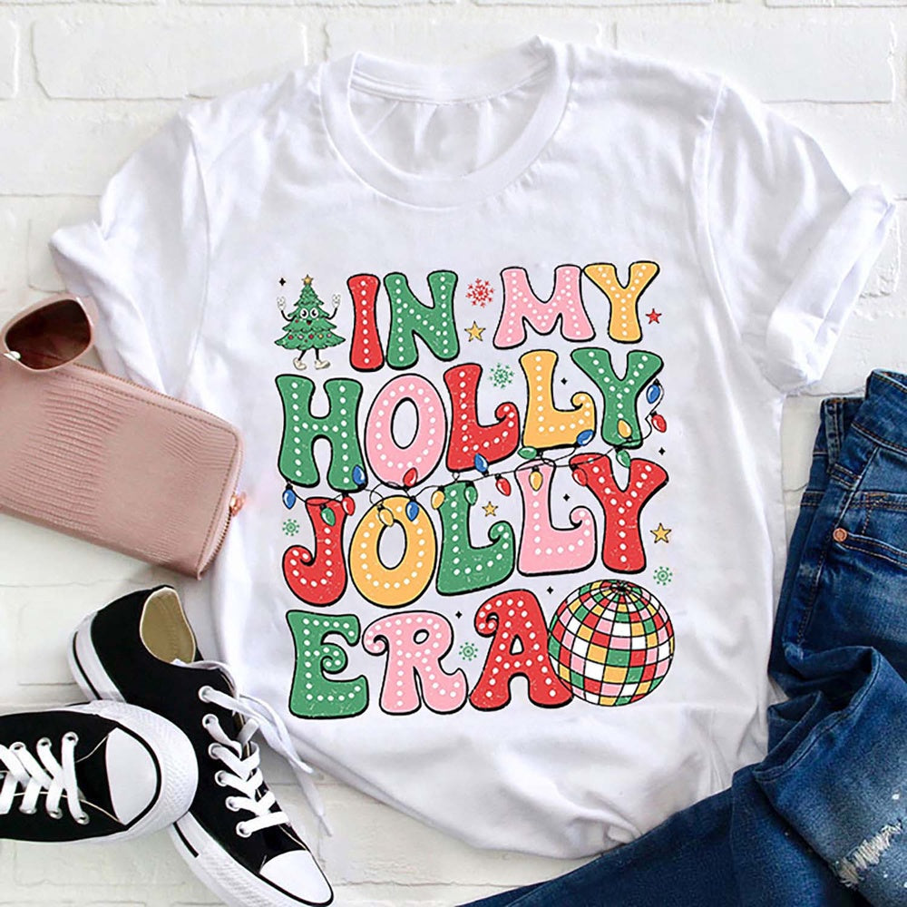 In My Holly Jolly Era Christmas T Shirt, Merry T Shirt, Unisex Christmas Shirts