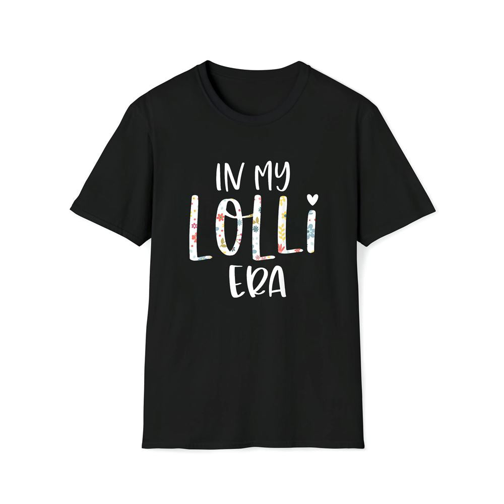 In My Lolli Era Flower Letter Floral Cute Gifts For Lolli Premium T Shirt, Mother's Day Premium T Shirt, Mother's Day Gift, Mom Shirt