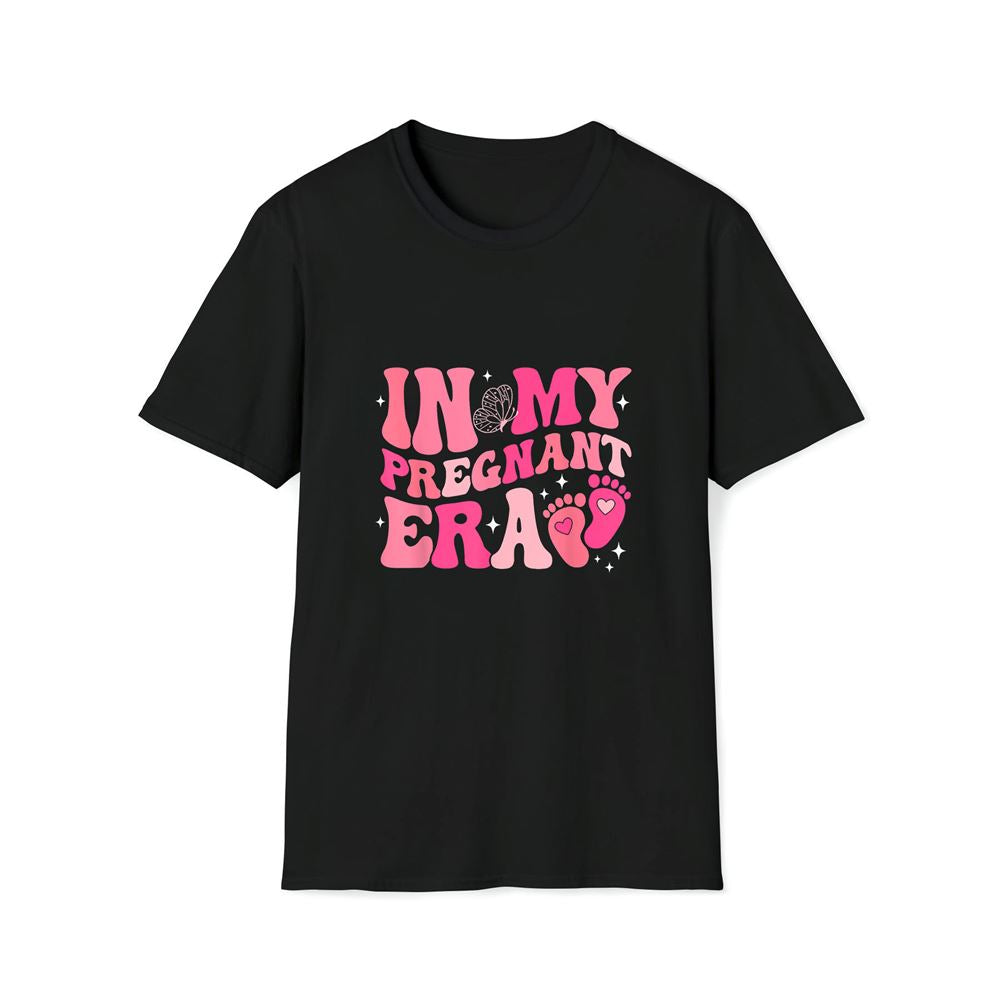 In My Pregnant Era Pregnancy New Mom Groovy Mother's Day Premium T Shirt, Mother's Day Premium T Shirt, Mother's Day Gift, Mom Shirt