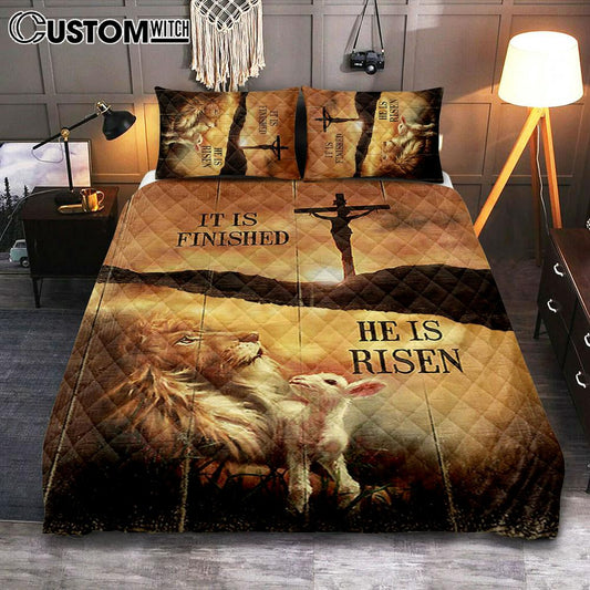 It Is Finish He Is Risen Quilt Bedding Set