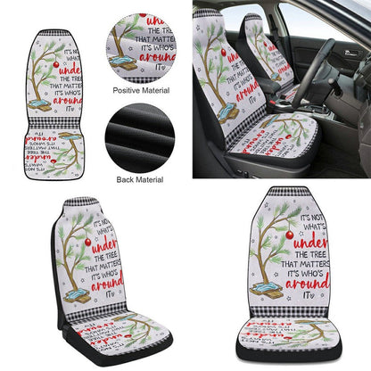 It is Not What Under The Tree Christmas Cars Seat Cover, Christmas Car Seat Covers, Car Decor Gift