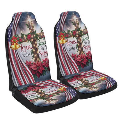 Jesus Christ Christmas Jesus Is The Reason For The Season Cars Seat Cover, Christmas Car Seat Covers, Car Decor Gift