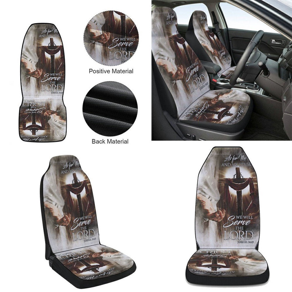 Jesus Christmas For Me And My House Cars Seat Cover, Christmas Car Seat Covers, Car Decor Gift