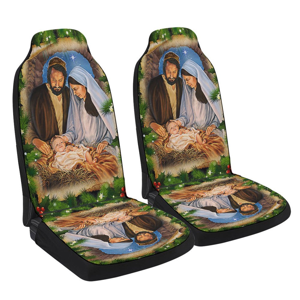 Jesus Is The Reason Christmas Jesus Is Born Nativity Of Jesus Cars Seat Cover, Christmas Car Seat Covers, Car Decor Gift