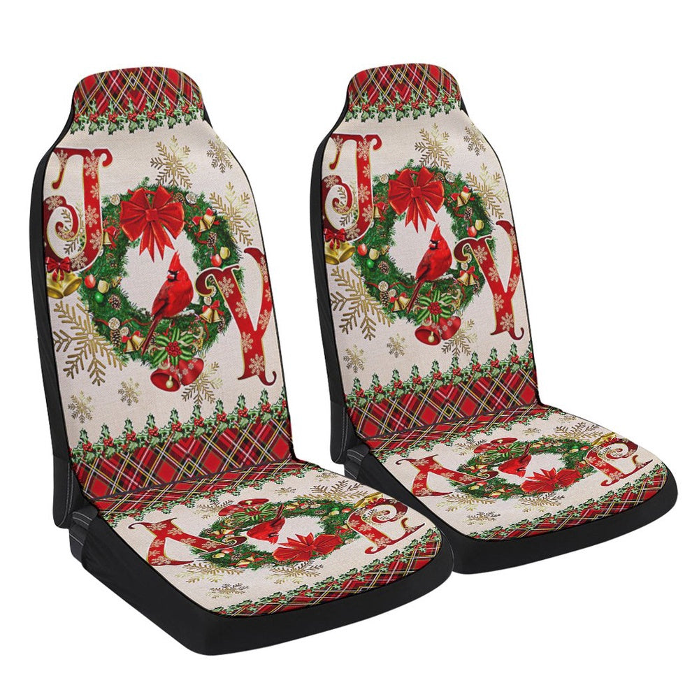 Joy To The World Christmas Cars Seat Cover, Christmas Car Seat Covers, Car Decor Gift