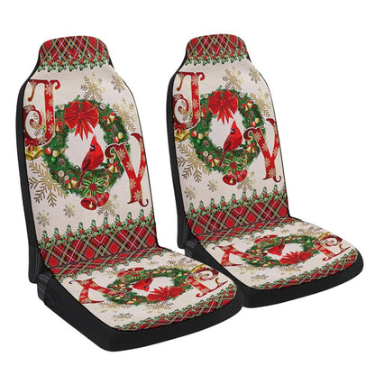 Joy To The World Christmas Cars Seat Cover, Christmas Car Seat Covers, Car Decor Gift