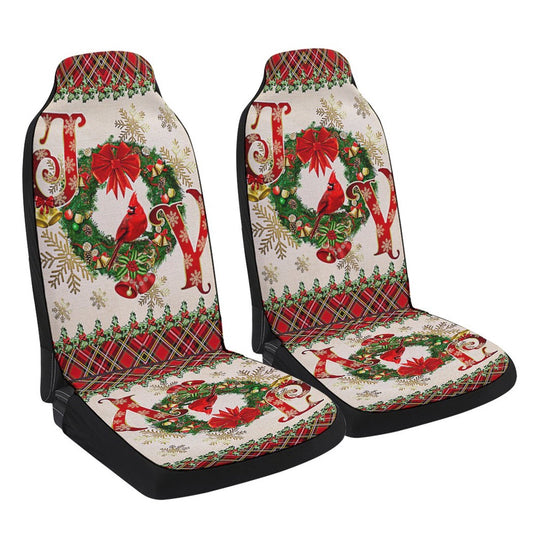 Joy To The World Christmas Cars Seat Cover, Christmas Car Seat Covers, Car Decor Gift