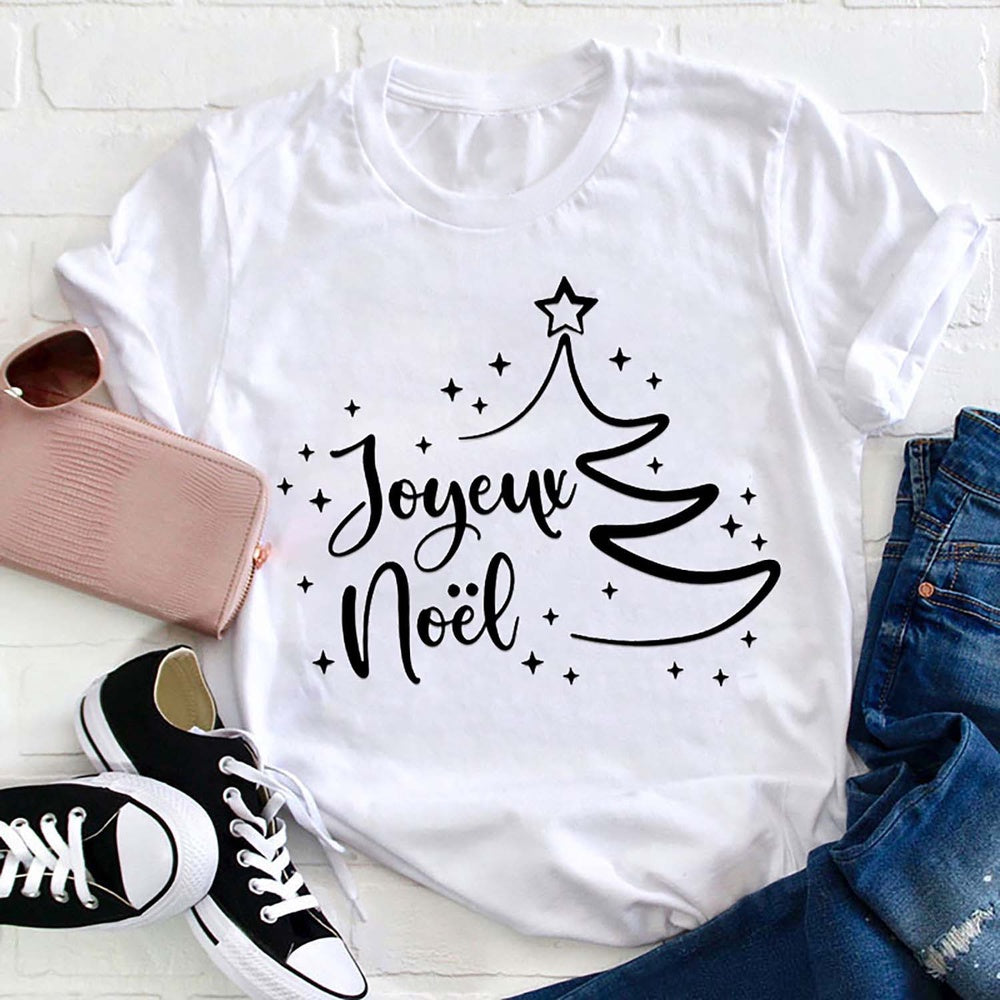 Joyeux Noël French T Shirt, Merry T Shirt, Unisex Christmas Shirts