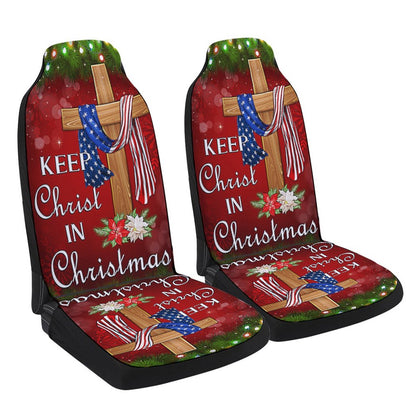 Keep ChristIn Christmas Cars Seat Cover, Christmas Car Seat Covers, Car Decor Gift