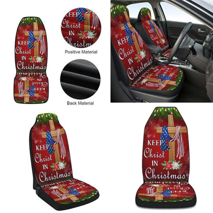 Keep ChristIn Christmas Cars Seat Cover, Christmas Car Seat Covers, Car Decor Gift