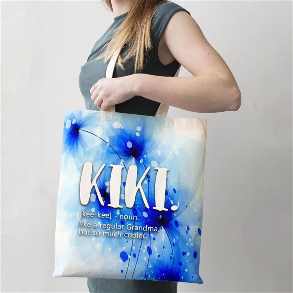 Kikis For Women Mothers Day Idea For Grandma Kiki Tote Bag, Women Tote Bag, Canvas Tote Bag, Printed Tote Bag