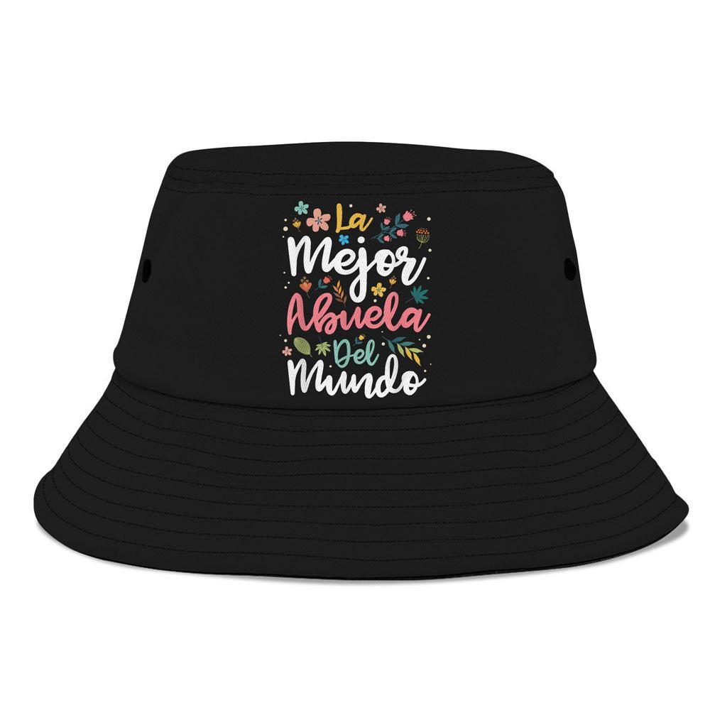 La Mejor Abuela Del Mundo Hispanic Grandma Bucket Hat, Mother's Day Bucker Hat, Mother's Day Gift, Women's Sun Hats