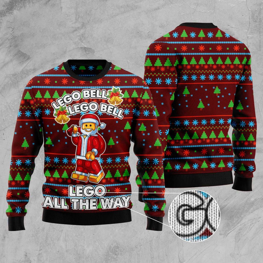 Lego Bell Ugly Christmas Sweater, Funny Xmas Sweater, Sweater Xmas