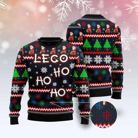 Lego Hohoho Ugly Christmas Sweater, Funny Xmas Sweater, Sweater Xmas