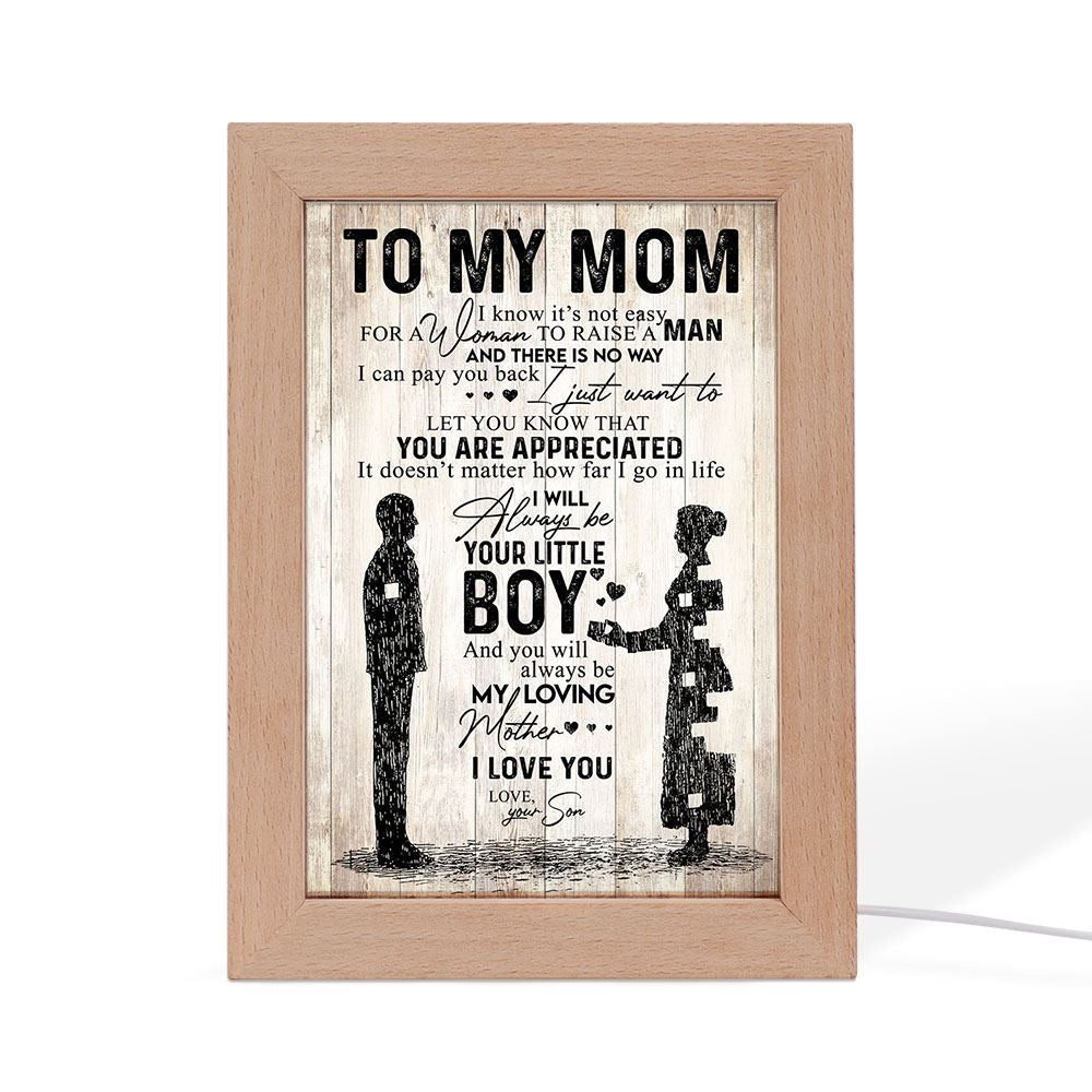 Lion Mom Frame Lamp, Mother's Day Night Light, Best Mom Ever, Gift For Mom