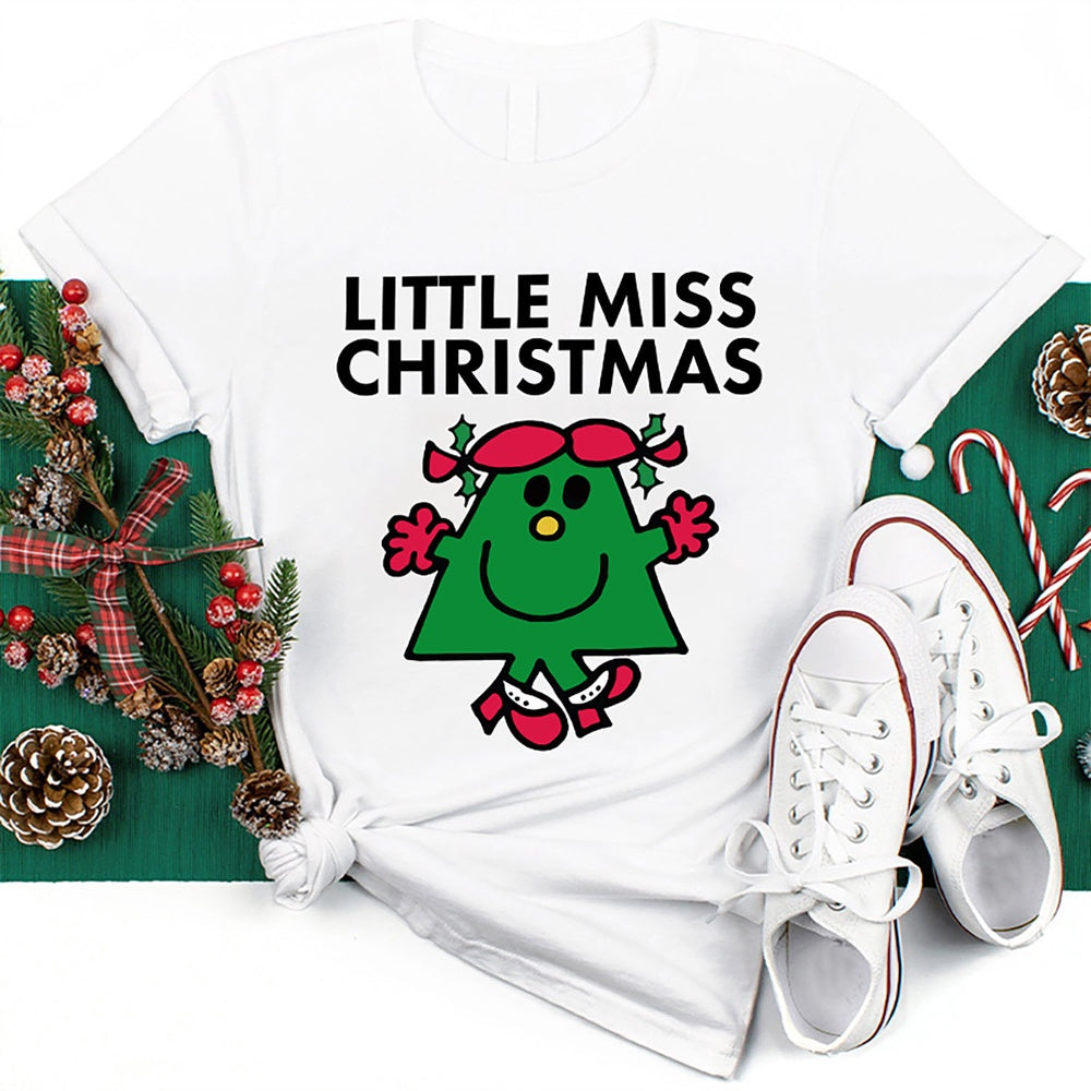 Little Miss Christmas T Shirt, Merry T Shirt, Unisex Christmas Shirts