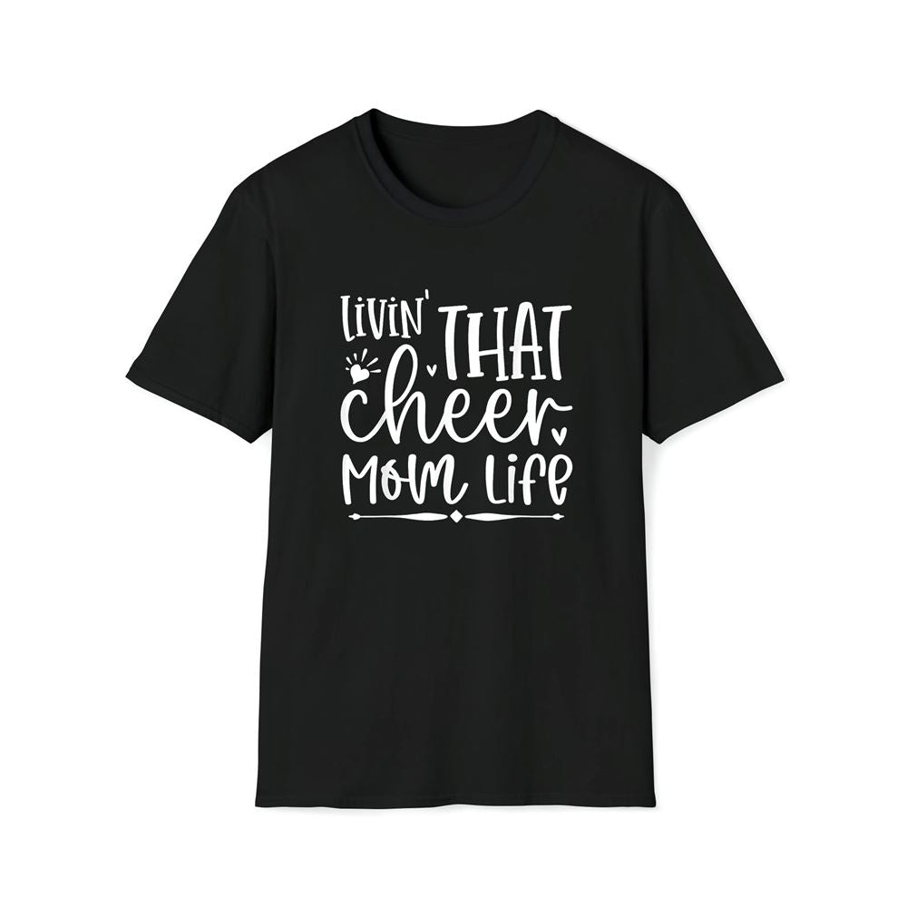 Livin That Cheer Mom Life Birthday Mom Mother's Day Family Premium T Shirt, Mother's Day Premium T Shirt, Mother's Day Gift, Mom Shirt