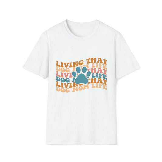 Living That Dog Mom Life Premium T Shirt, Mother's Day Premium T Shirt, Mom Shirt