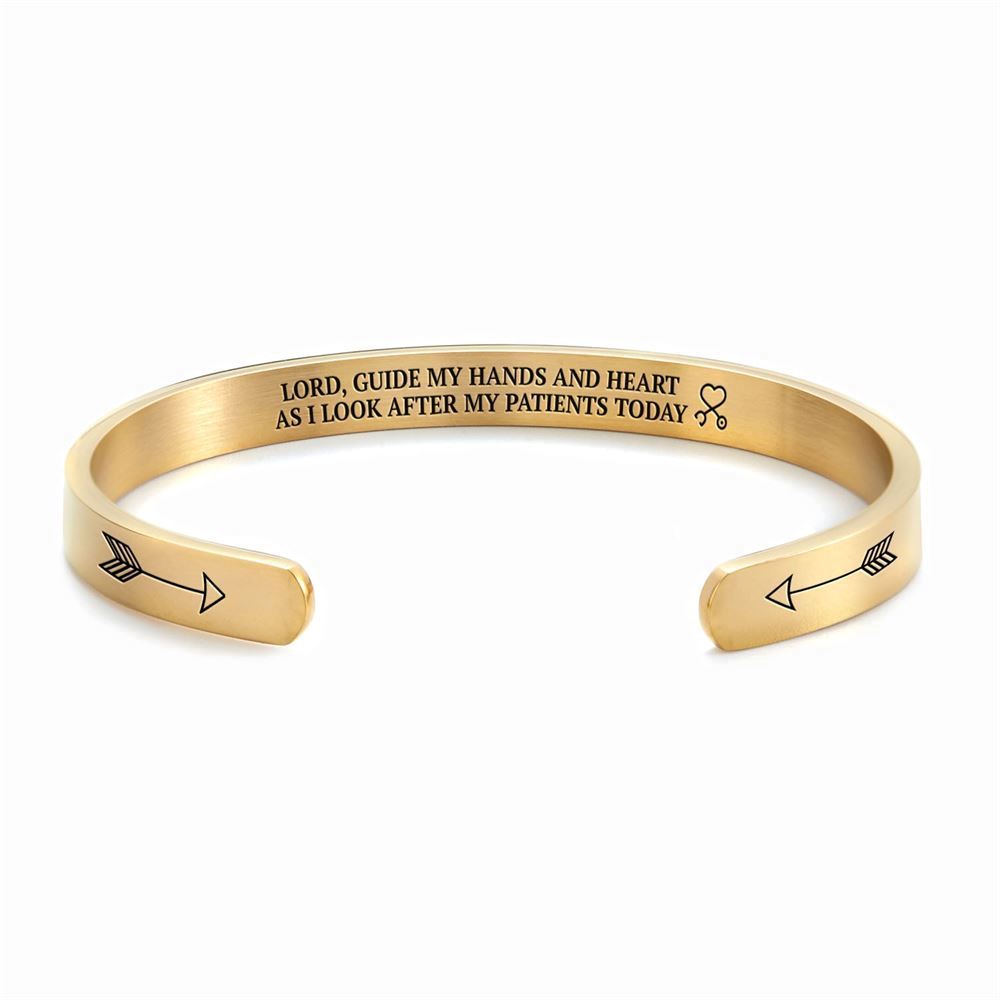 Lord Guide My HAnds And Heart Personalized Cuff Bracelet, Christian Bracelet For Women, Bible Verse Bracelet, Christian Jewelry