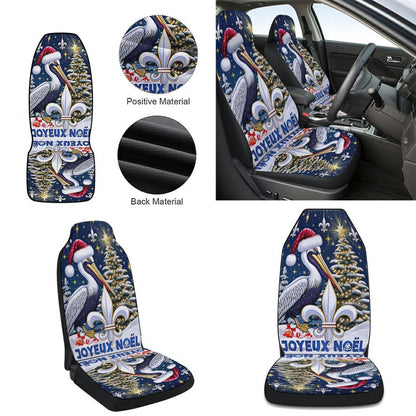 Louisiana Christmas Cajun Christmas Joyeux Noel Cars Seat Cover, Christmas Car Seat Covers, Car Decor Gift
