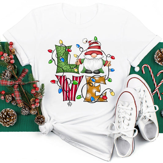 Love Gnomes T Shirt, Merry T Shirt, Unisex Christmas Shirts