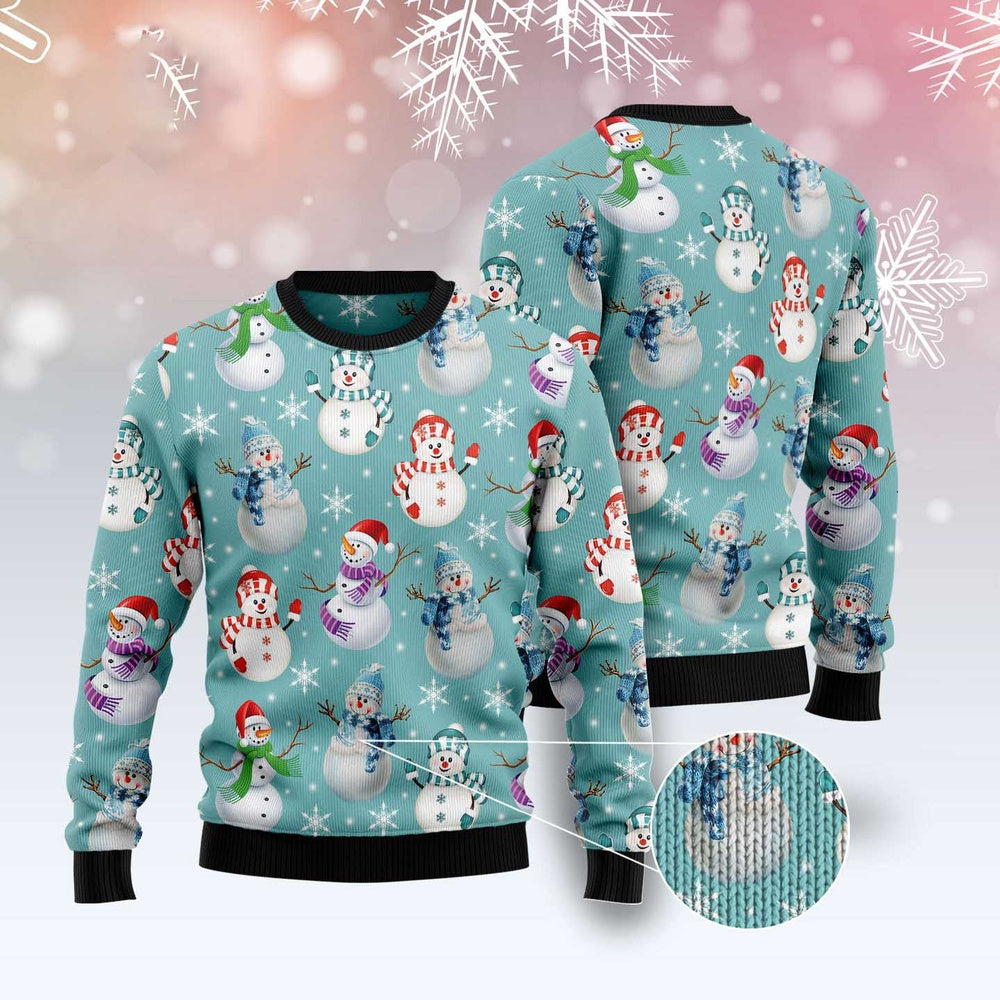 Love Snowman Ugly Christmas Sweater, Funny Xmas Sweater, Sweater Xmas