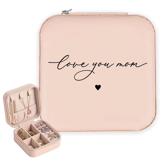 Love You Mom Jewelry Box, Mother's Day Gift For Mom, Mother's Day Jewelry Case, Gift For Her