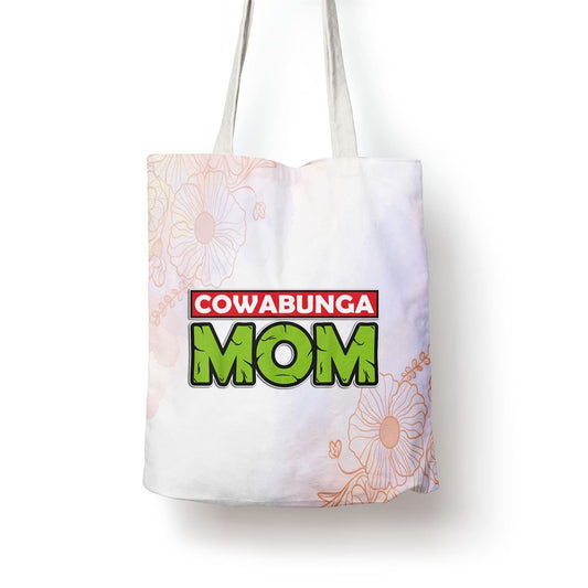 Mademark X Teenage Mutant Ninja Turtles Cowabunga Mom Mothers Day Tote Bag, Women Tote Bag, Canvas Tote Bag, Printed Tote Bag