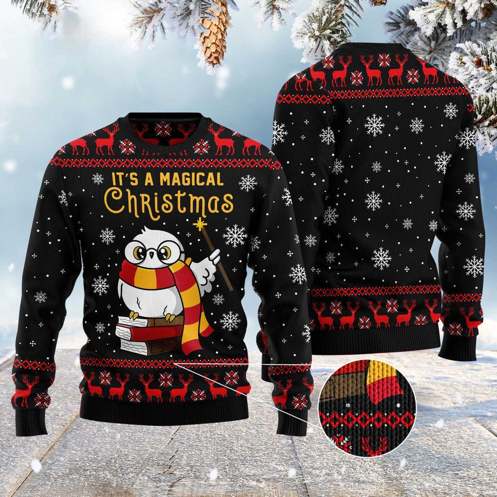 Magical Christmas Ugly Christmas Sweater, Funny Xmas Sweater, Sweater Xmas