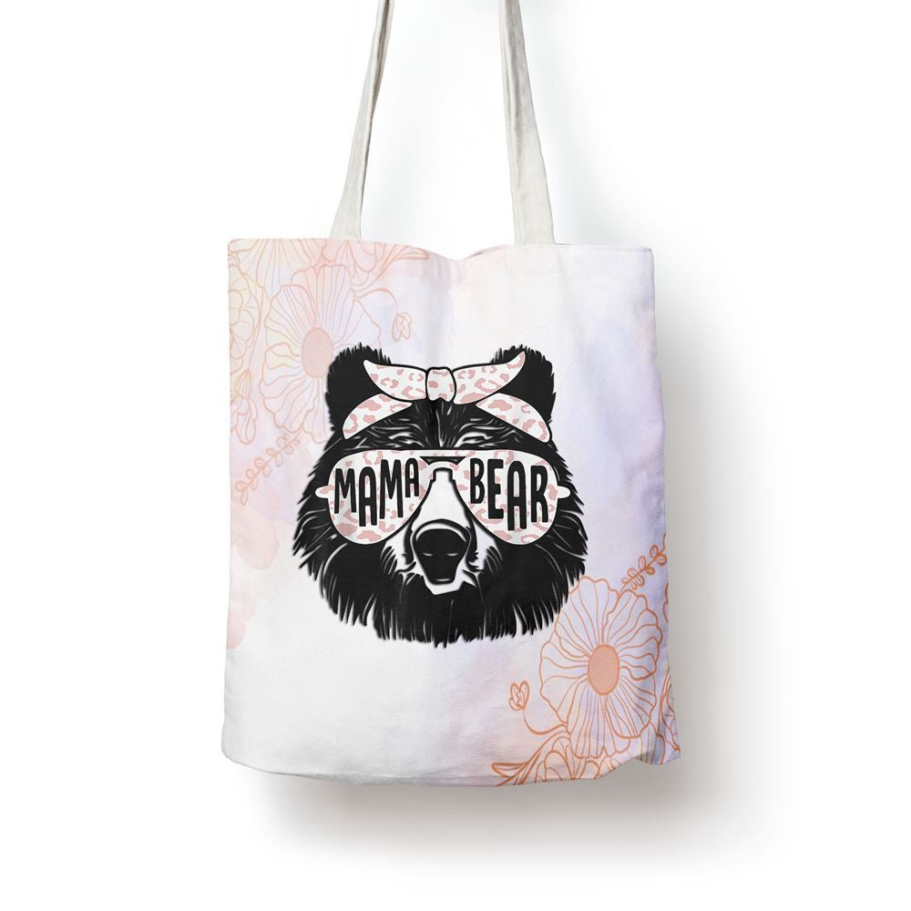Mama Bear Face Sunglasses Mother Mothers Day Gift Tote Bag, Women Tote Bag, Canvas Tote Bag, Printed Tote Bag