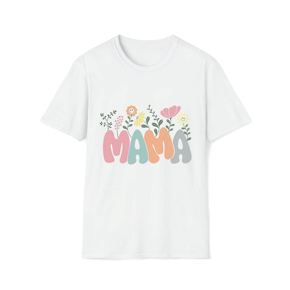 Mama Flower Premium T Shirt, Mother's Day Premium T Shirt, Mom Shirt