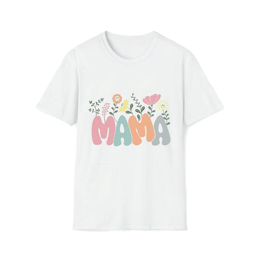 Mama Flower Premium T Shirt, Mother's Day Premium T Shirt, Mom Shirt