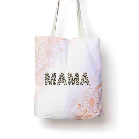 Mama Leopard Cheetah Printmothers Day Gift Tote Bag, Women Tote Bag, Canvas Tote Bag, Printed Tote Bag