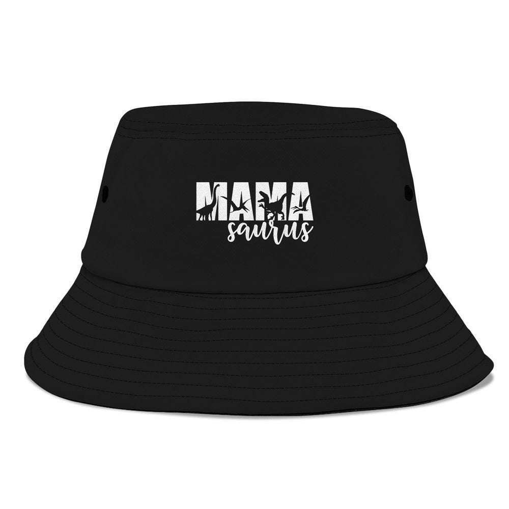 Mamasaurus T Rex Dinosaur Funny Mama Saurus Bucket Hat, Mother's Day Bucker Hat, Mother's Day Gift, Women's Sun Hats