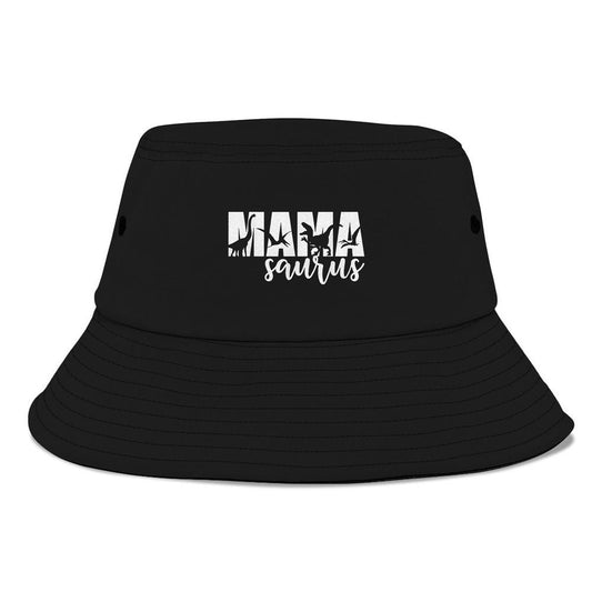 Mamasaurus T Rex Dinosaur Funny Mama Saurus Bucket Hat, Mother's Day Bucker Hat, Mother's Day Gift, Women's Sun Hats