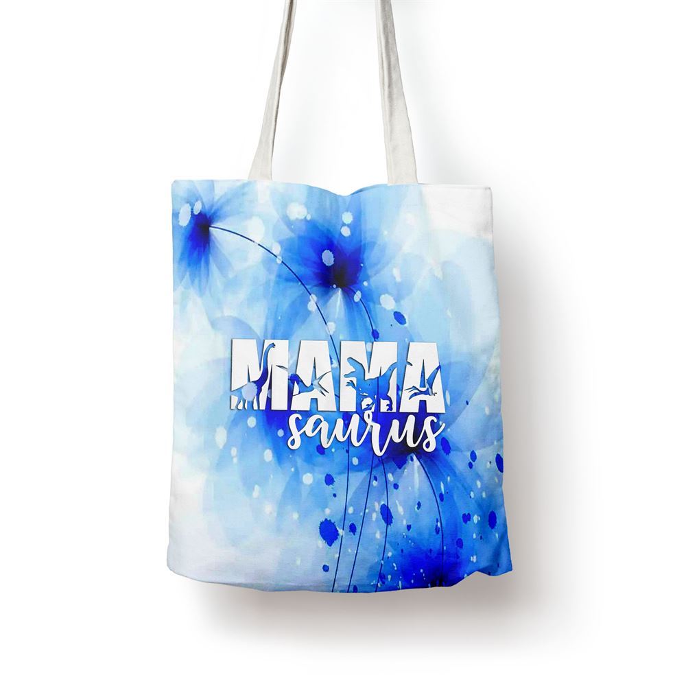 Mamasaurus T Rex Dinosaur Funny Mama Saurus Mothers Day Tote Bag, Women Tote Bag, Canvas Tote Bag, Printed Tote Bag