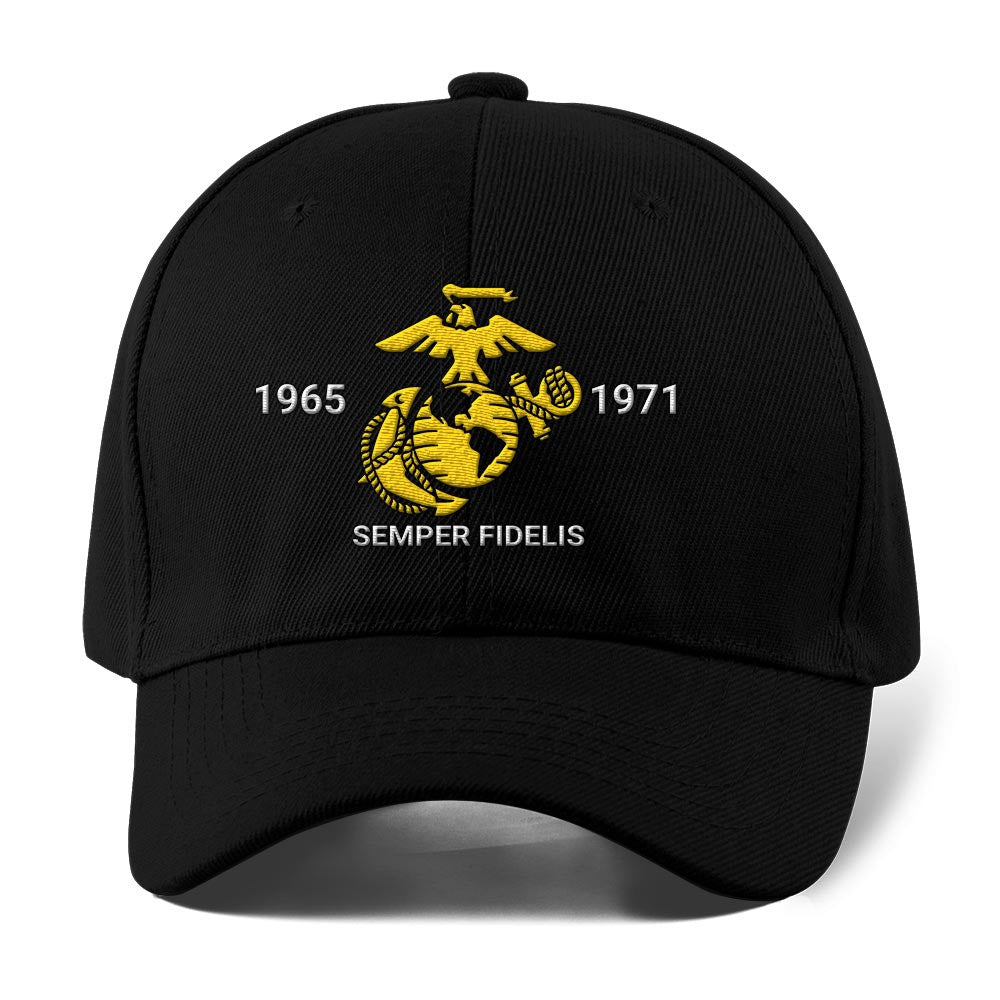 Marine Corps Veteran Cap, Customized Marine Corps Ega Embroidered Cap, Embroidered Dad Hat